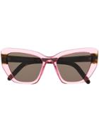 Prada Eyewear Tinted Cat Eye Sunglasses - Pink