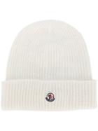 Moncler Ribbed Beanie - Nude & Neutrals