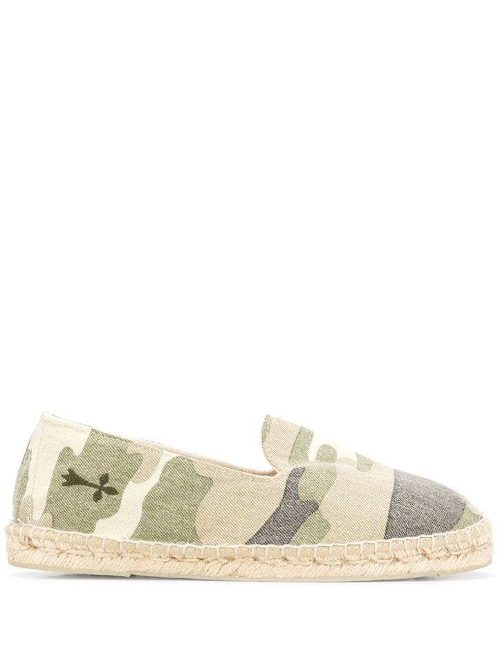 Manebi Slip-on Espadrilles - Green