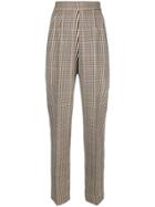Moschino Vintage 1990's Checked Trousers - Nude & Neutrals