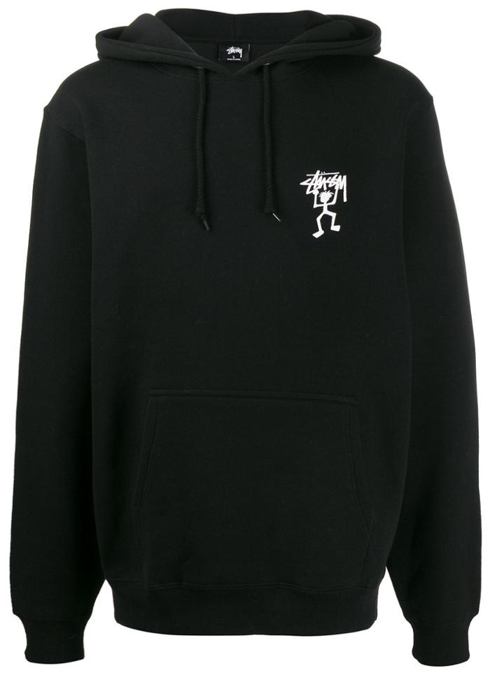 Stussy Warrior Man Printed Hoody - Black