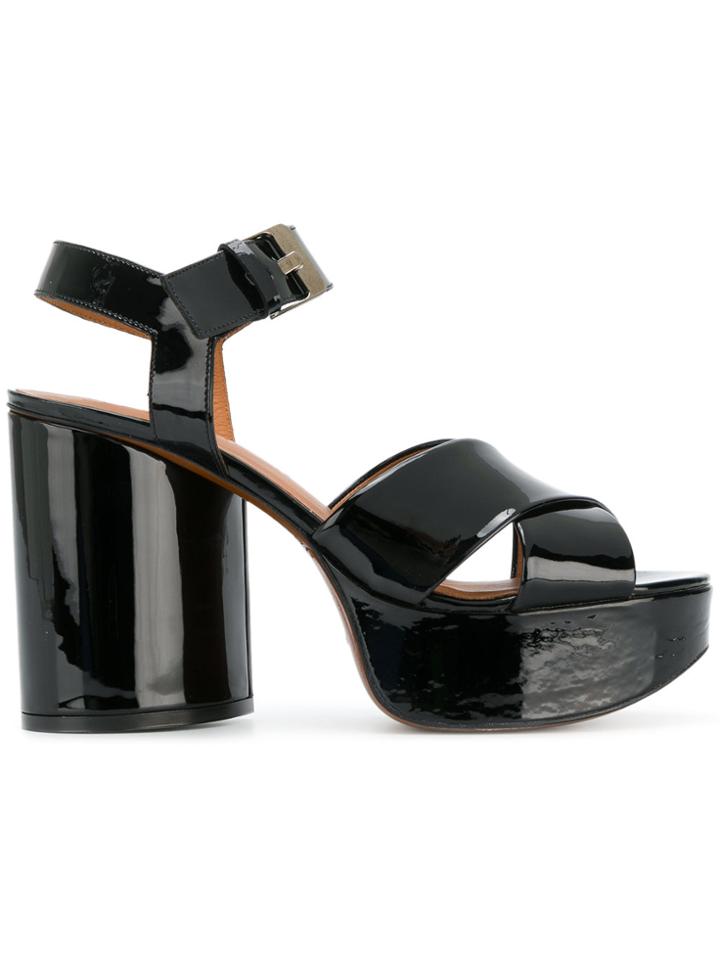 Robert Clergerie Vianne Verni Sandals - Black