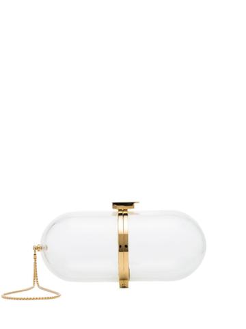 Marzook Pill-shaped Clutch - Neutrals