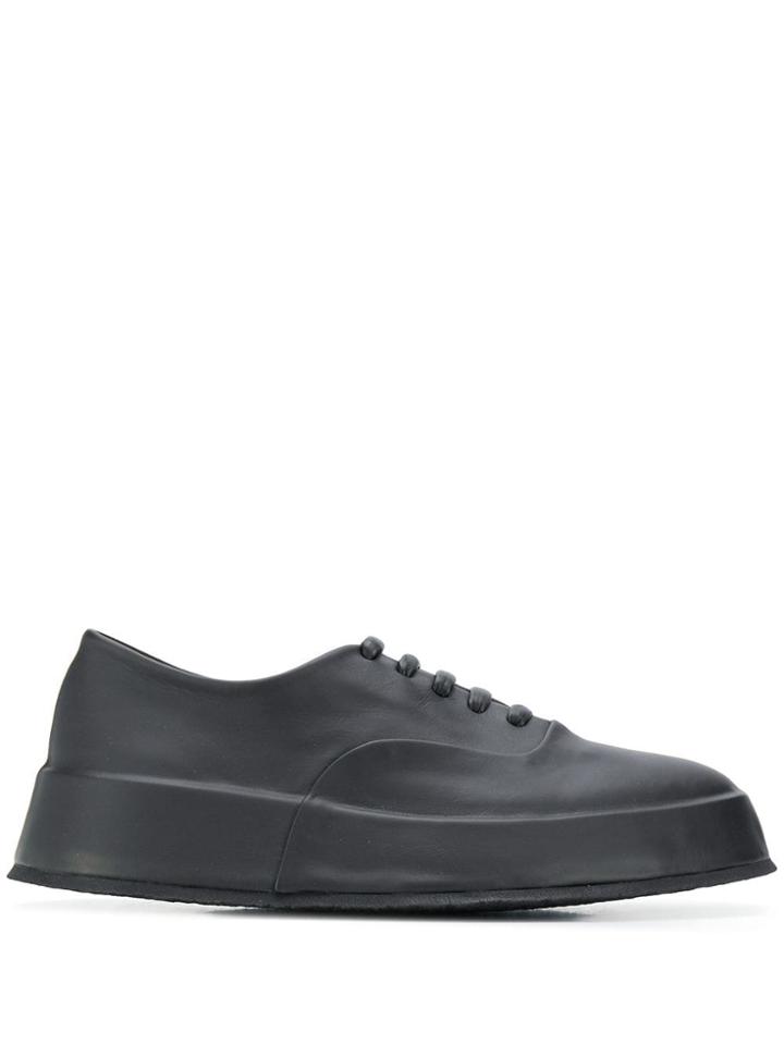 Jil Sander Lace Up Trainers - Black