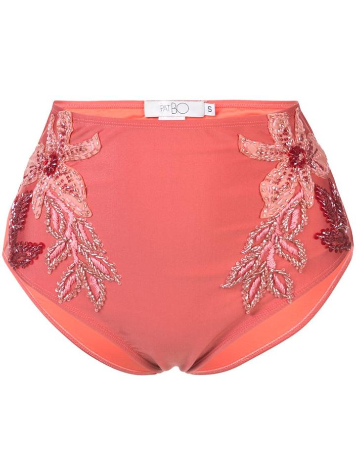 Patbo Beaded Bikini Bottom - Pink