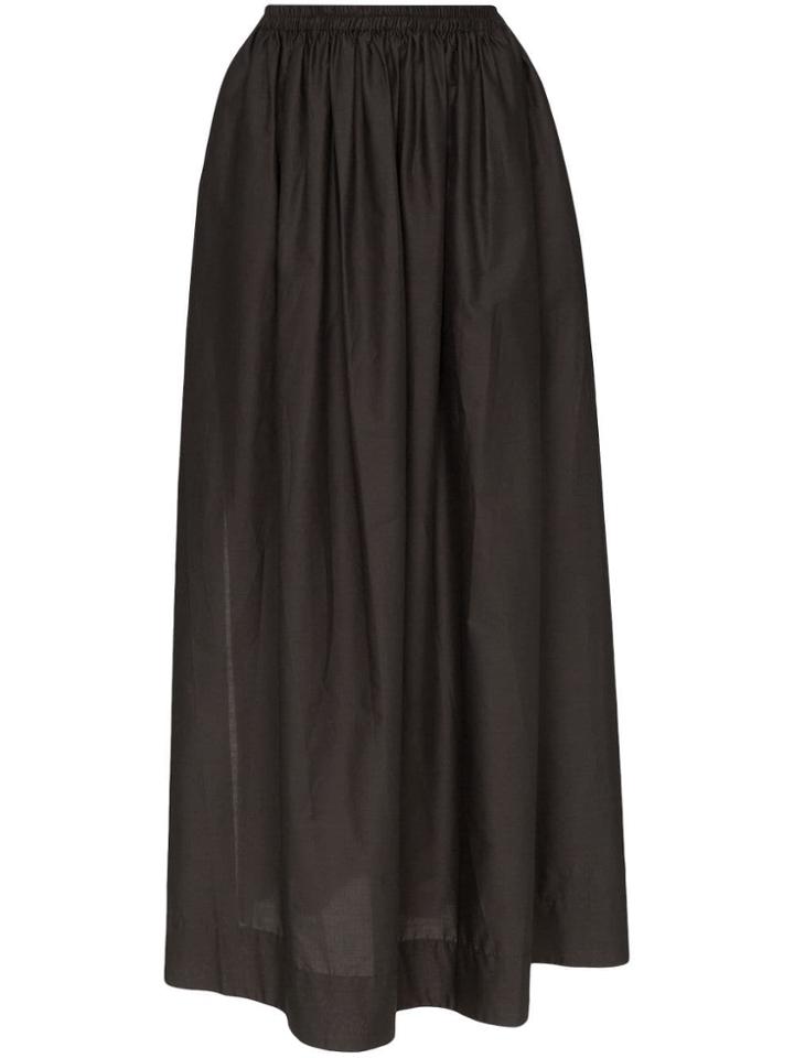 Matteau High-slit Maxi Skirt - Black