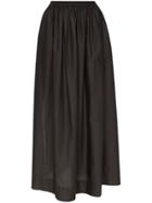Matteau High-slit Maxi Skirt - Black