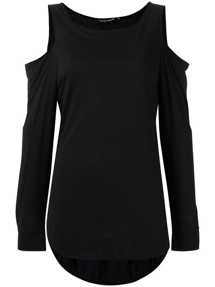 Gloria Coelho - Cold Shoulder Blouse - Women - Viscose - P, Black, Viscose