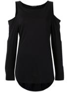 Gloria Coelho - Cold Shoulder Blouse - Women - Viscose - P, Black, Viscose
