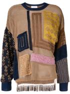 Mame Patchwork Jumper - Brown