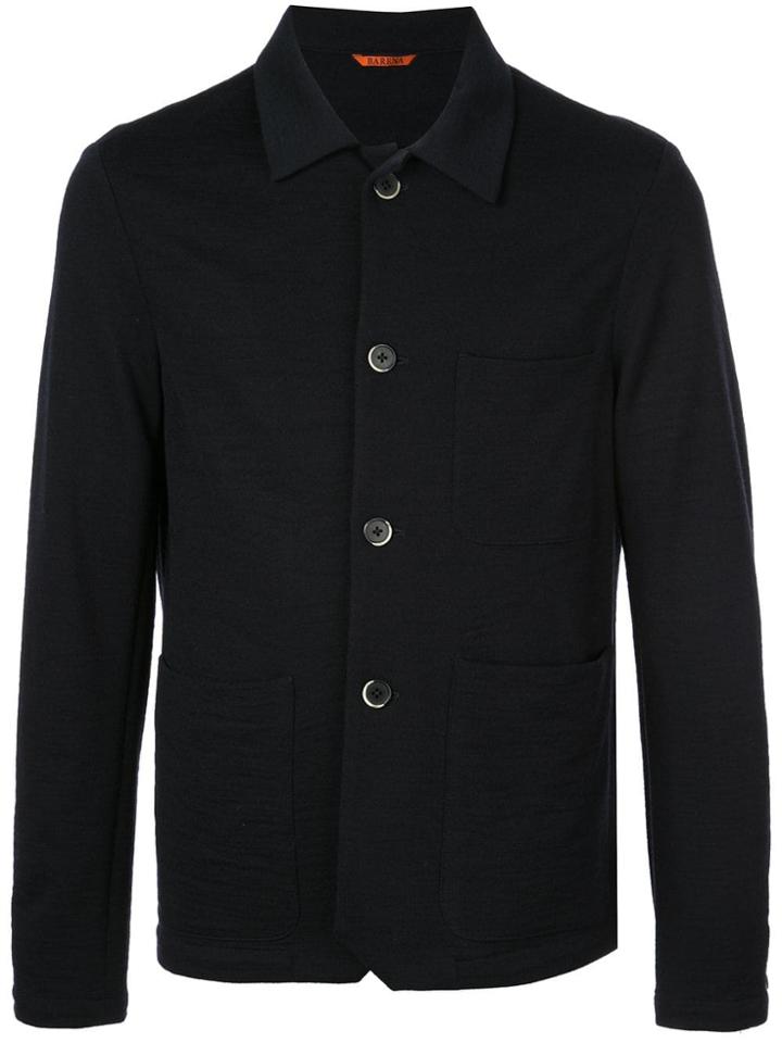 Barena Button-up Overshirt - Blue