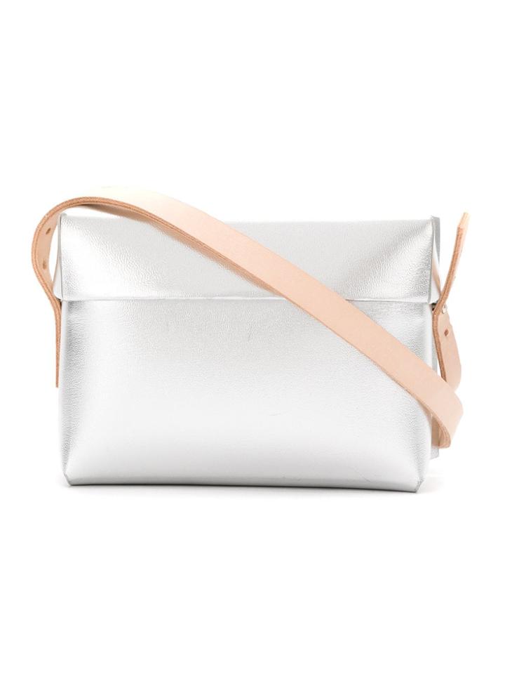 Gloria Coelho Plastic Bag With Leather Straps - Grey