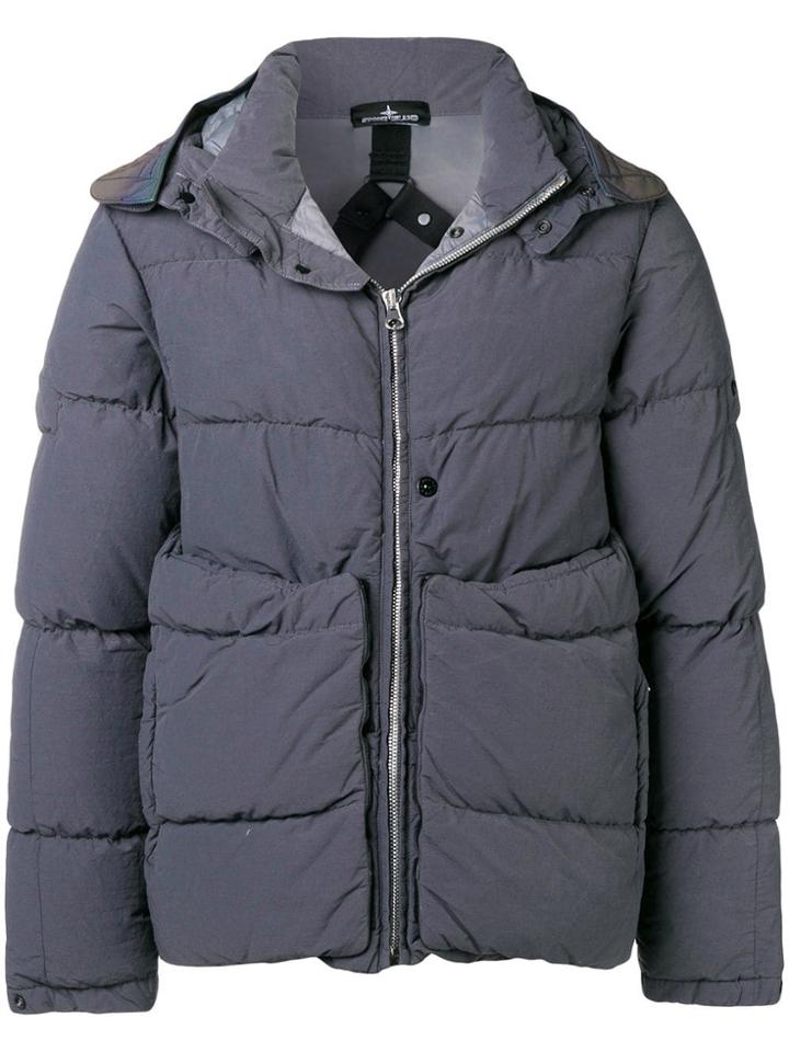Stone Island Shadow Project Real Down Outerwear - Grey
