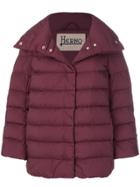 Herno Padded Wide Collar Jacket - Red