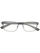 Prada Eyewear Rectangle Frame Glasses - Grey
