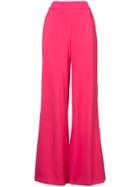 Oscar De La Renta High Waisted Trousers - Pink & Purple