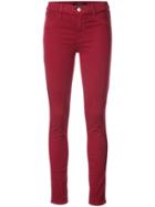 J Brand Stretch Skinny Jeans - Red