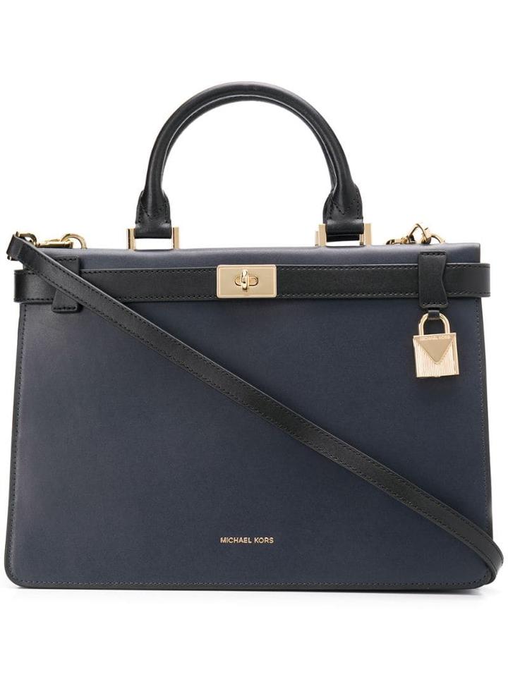 Michael Michael Kors Tatiana Medium Two-tone Satchel - Blue