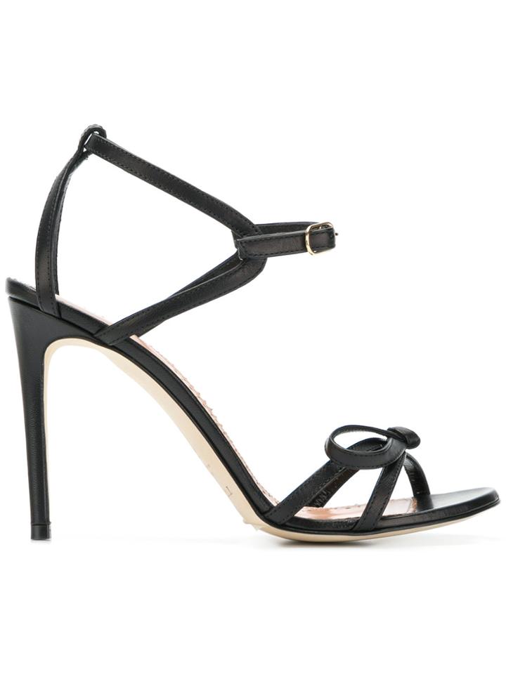 Twin-set Open Toe Stiletto Sandals - Black