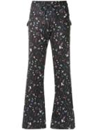 Olympiah - Printed Flared Trousers - Women - Polyester/spandex/elastane - P, Black, Polyester/spandex/elastane
