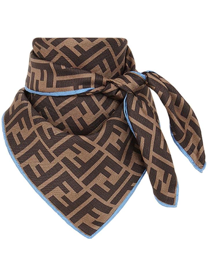 Fendi Ff Foulard - Brown