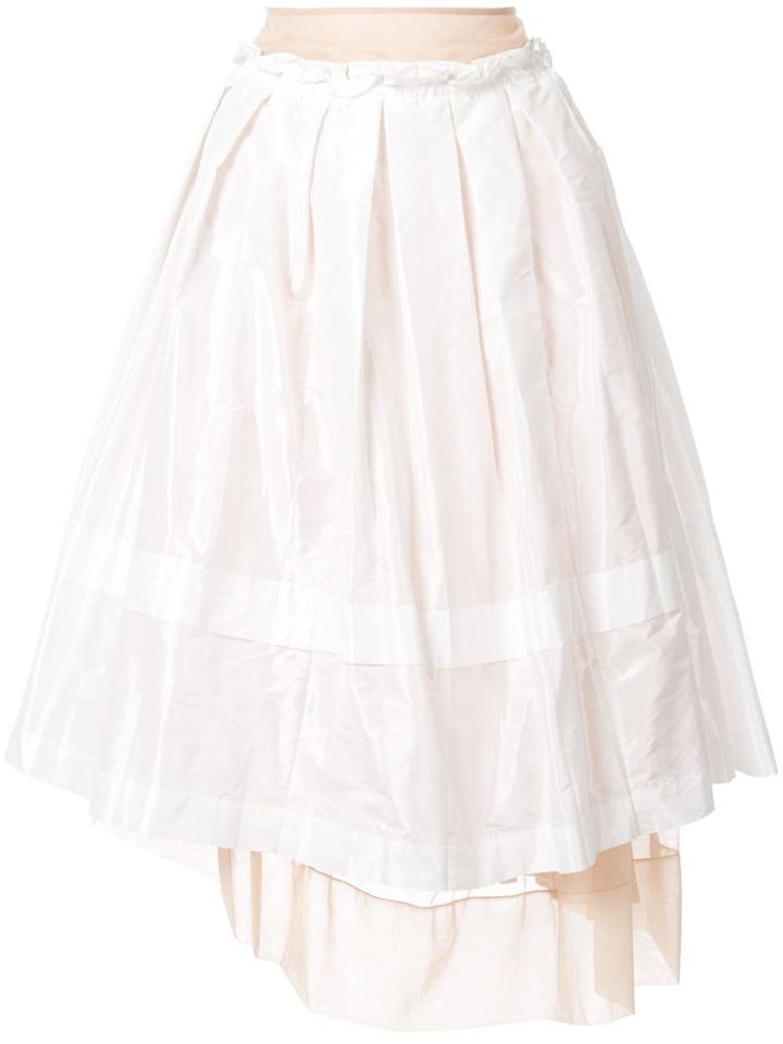 Simone Rocha Layered Full Skirt - White