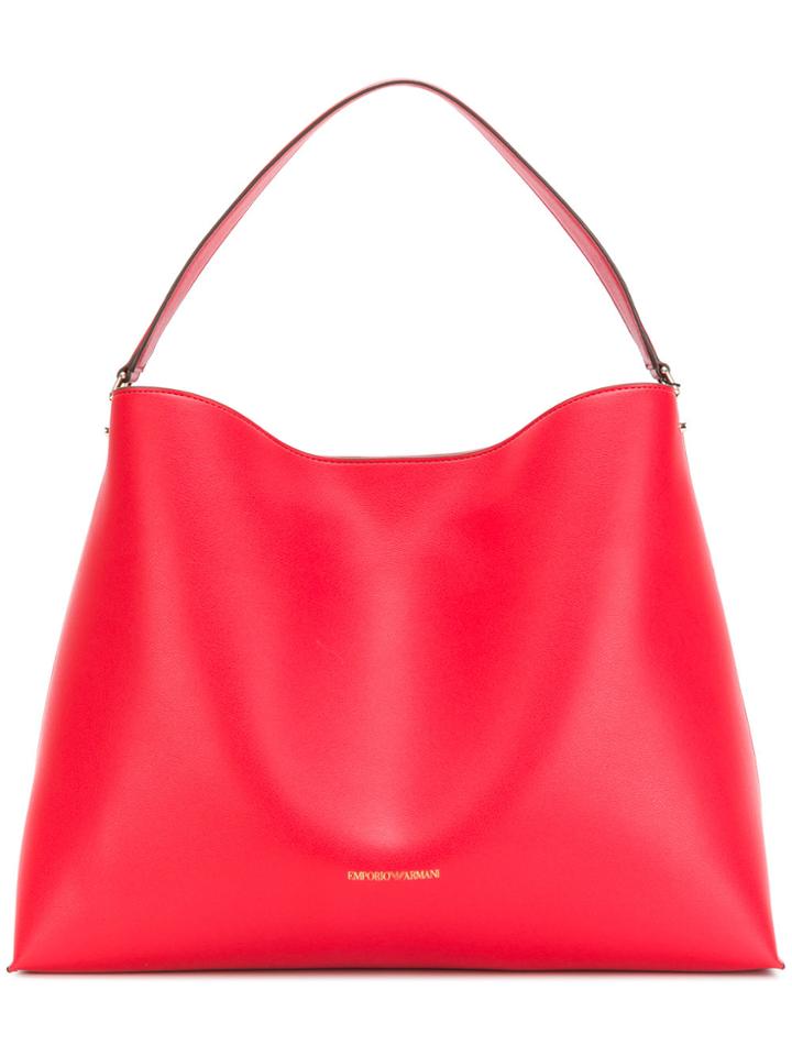 Emporio Armani Oversized Hobo Bag - Red