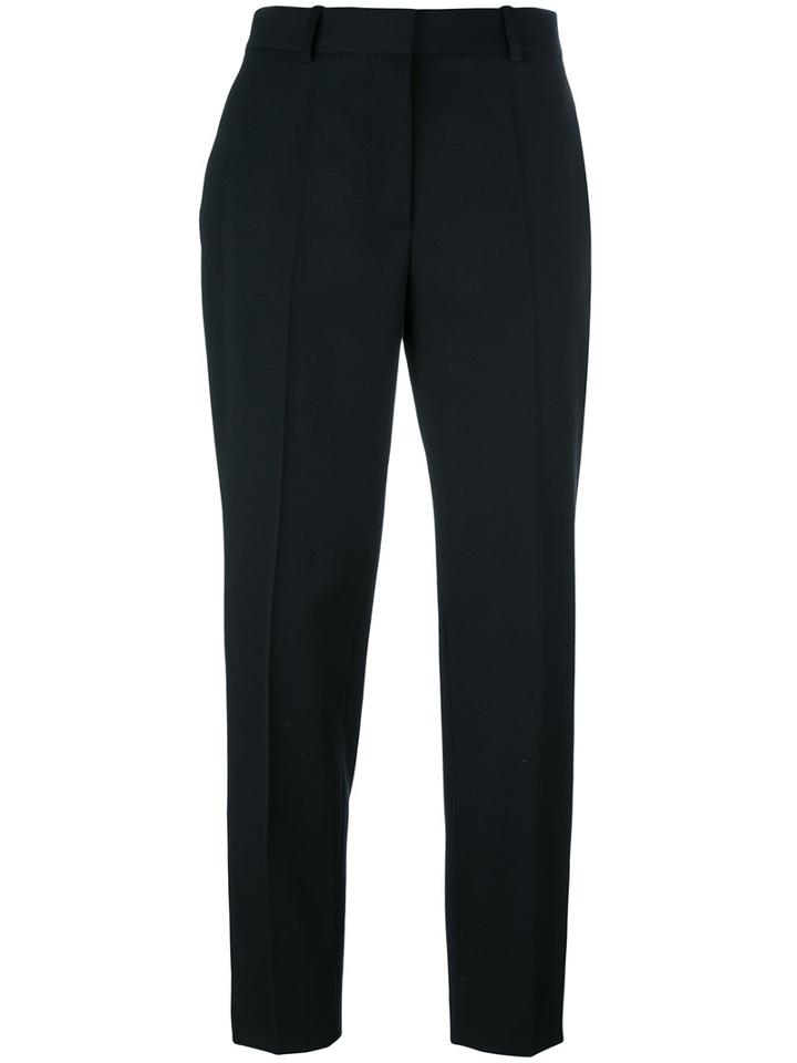 Stella Mccartney Straight Leg Trousers, Women's, Size: 40, Black, Cotton/viscose/wool