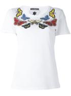 Alexander Mcqueen Embellished Butterfly T-shirt - White