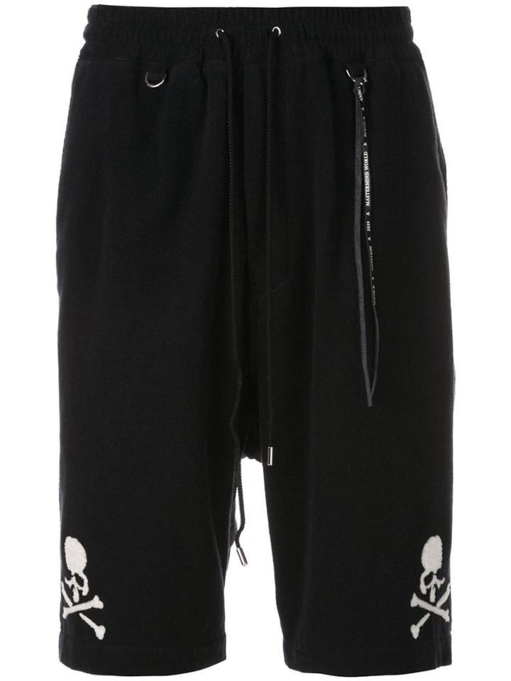 Mastermind World Skull Print Bermuda Shorts - Blue