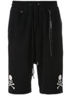 Mastermind World Skull Print Bermuda Shorts - Blue