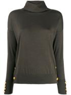 Snobby Sheep Button Embellished Jumper - Green