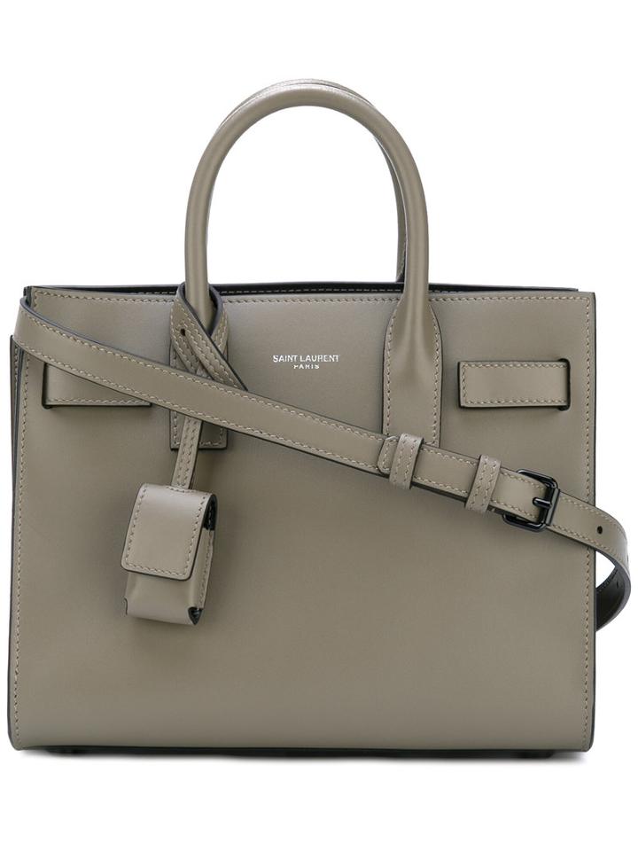 Saint Laurent - Nano Sac De Jour Tote - Women - Leather - One Size, Green, Leather