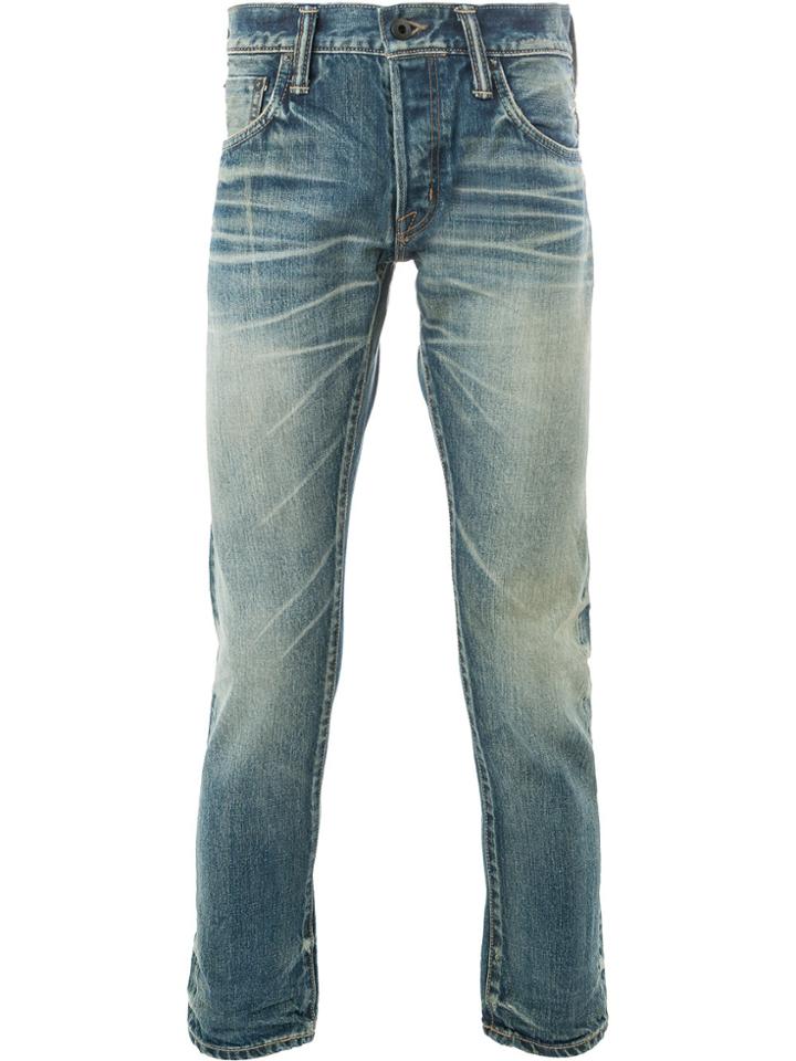 Mastercraft Union Straight Leg Ankle Length Jeans - Blue