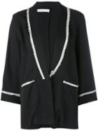 Nostra Santissima Raw Trim Pajama Jacket - Black