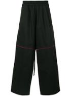 Komakino Piped Wide Leg Trousers - Black