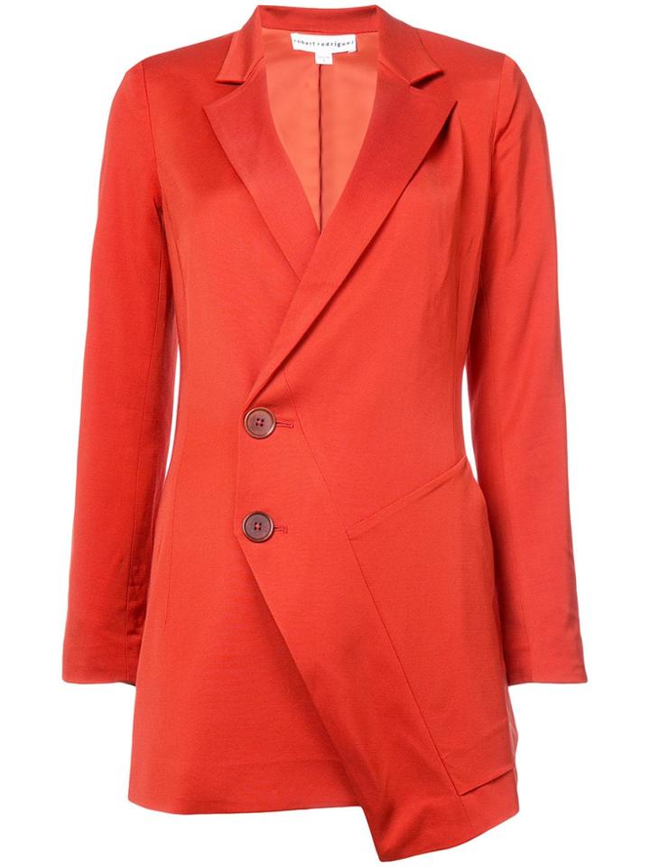 Robert Rodriguez Double Breasted Blazer - Red