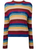 Laneus Striped Jumper, Women's, Size: 42, Cotton/polyamide/polyester/viscose