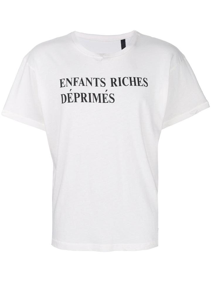 Enfants Riches Déprimés Logo Print T-shirt - Nude & Neutrals