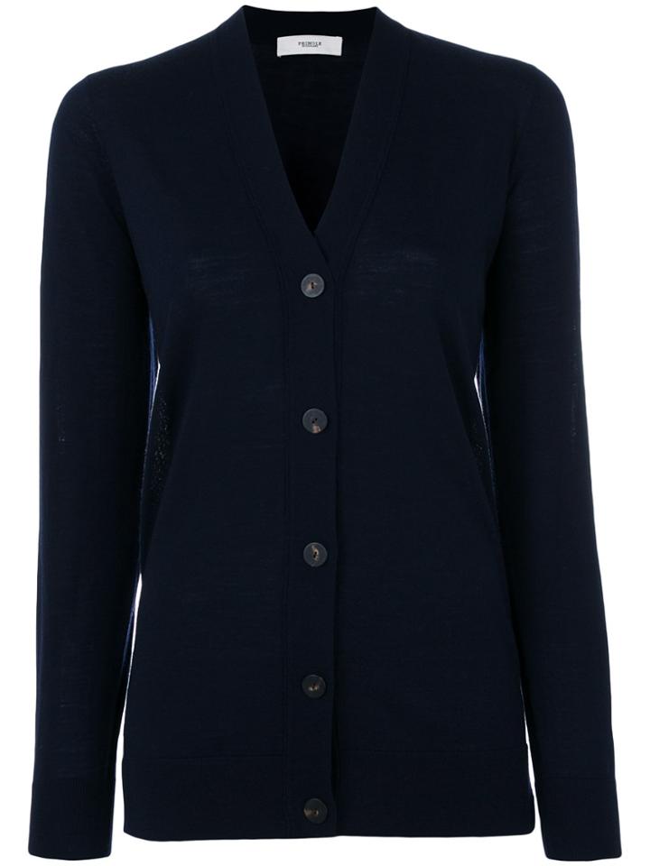 Pringle Of Scotland V-neck Merino Cardigan - Blue