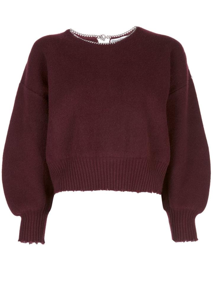 Alexander Wang Chain Trim Jumper - Red