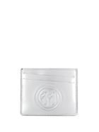 Maison Margiela Metallic Logo Cardholder - Silver