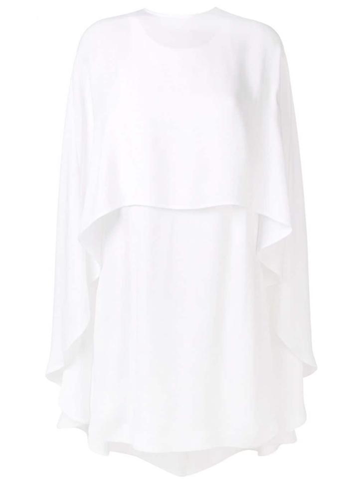 Sara Battaglia Sleeveless Mini Dress - White