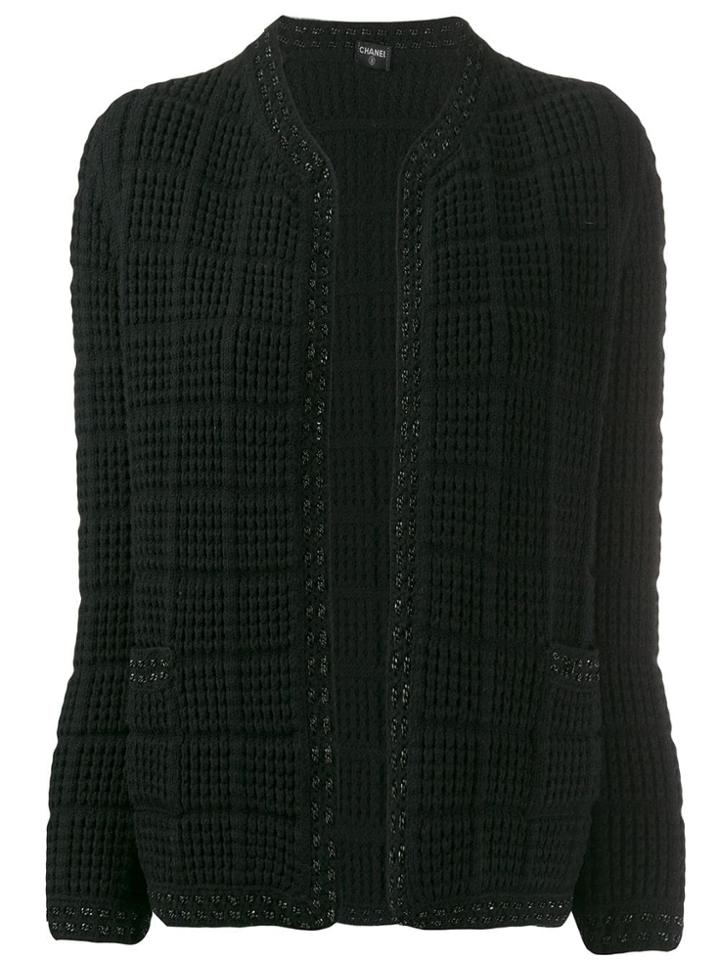 Chanel Pre-owned 2010 Knitted Jacket - Black