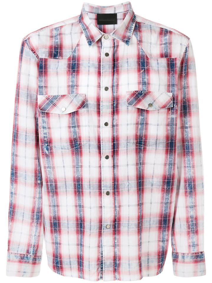 Diesel Black Gold Checked Shirt - Red