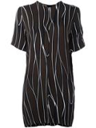 Marni Abstract Printed Tunic, Women's, Size: 46, Brown, Viscose/silk