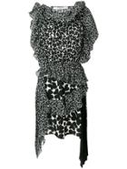Givenchy Asymmetric Patterned Dress - Black