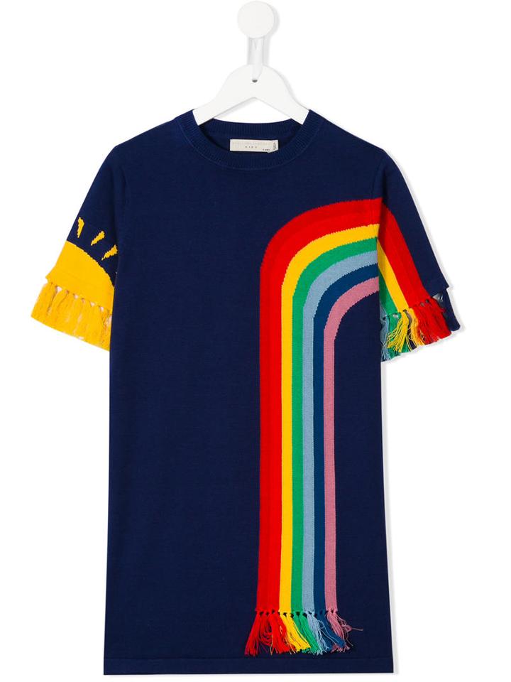 Stella Mccartney Kids Rainbow Meg Dress, Girl's, Size: 12 Yrs, Blue