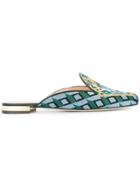 Charlotte Olympia Lady Liberty Slipper Mules - Multicolour