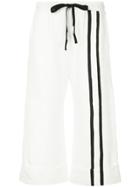 Taylor Crop Variegate Trousers - White